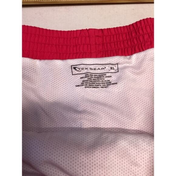 Country Club Chic Tek Gear Women's Tempo Running Shorts Red/White/Black Size XL - Picture 3 of 5